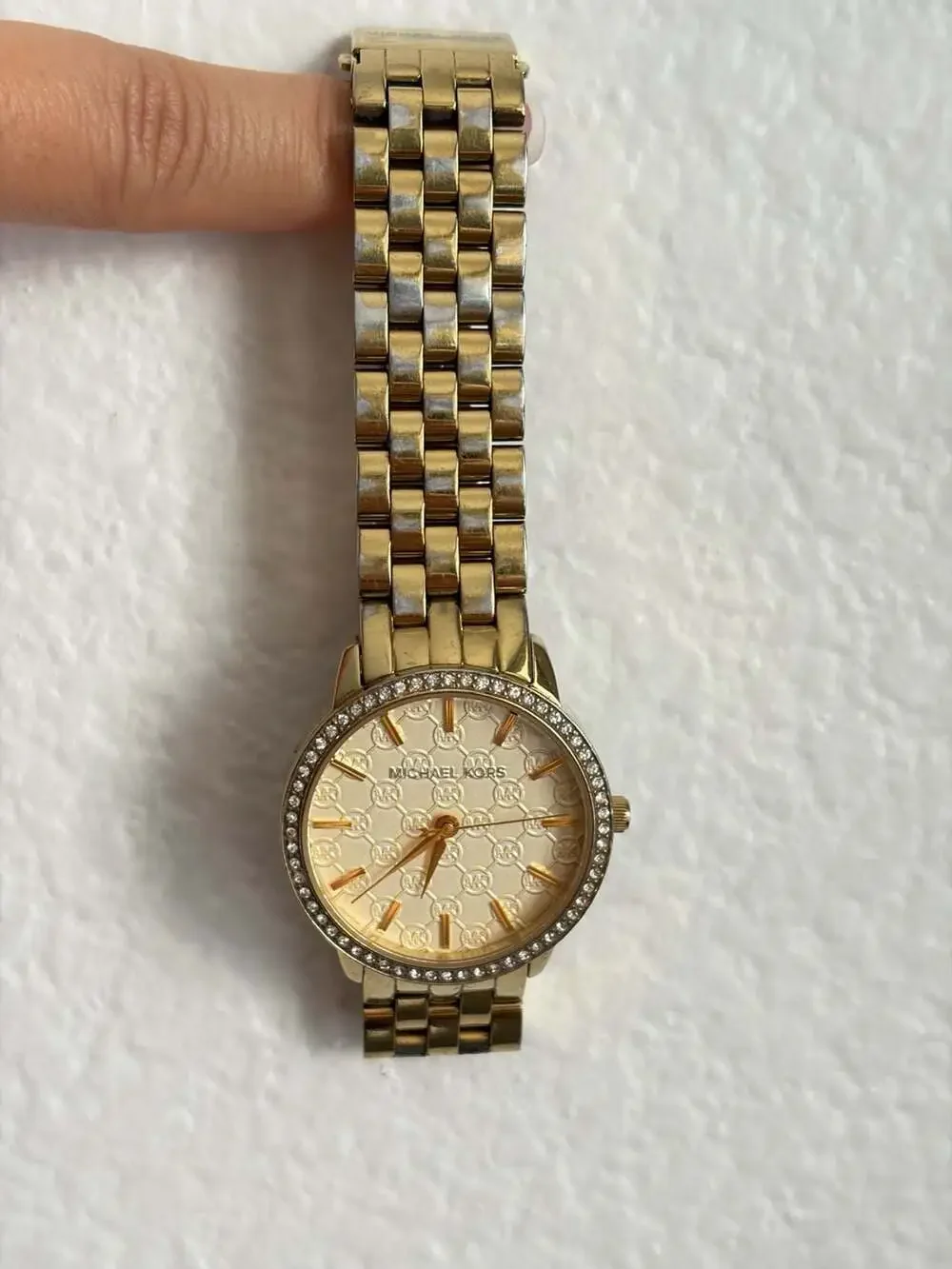 Michael Kors MK3120 Ritz Gold-Tone Stainless Steel Glitz Watch